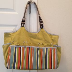 Beautiful maternity bag with leather arms